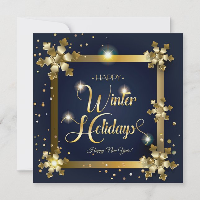 Frohe Weihnachten & Neues Jahr! 2026 Gold Luxury (Vorderseite)
