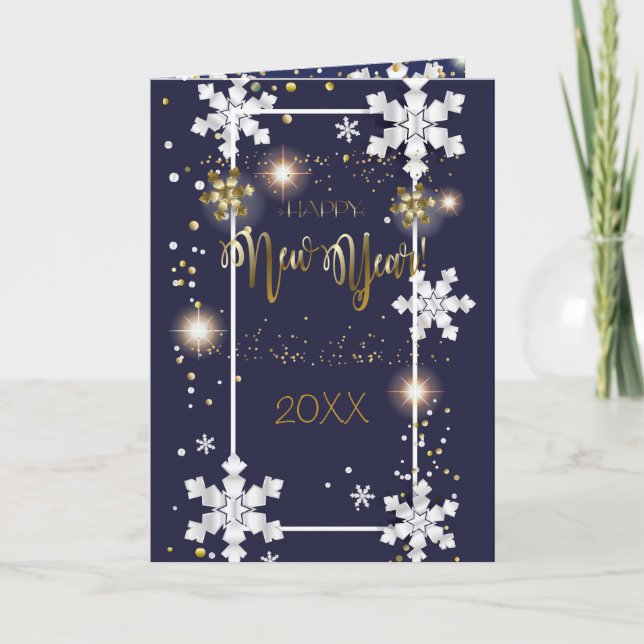 Frohe Weihnachten & Neues Jahr! 20XX Gold Luxus (Vorderseite)