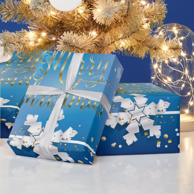 Frohe Weihnachten & Neues Jahr! 20XX Gold Luxus Geschenkpapier (Feiertage)