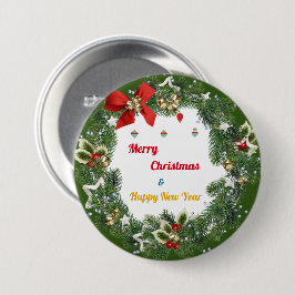 Frohe Weihnachten Neues Jahr glückliche Ferien Dek Button