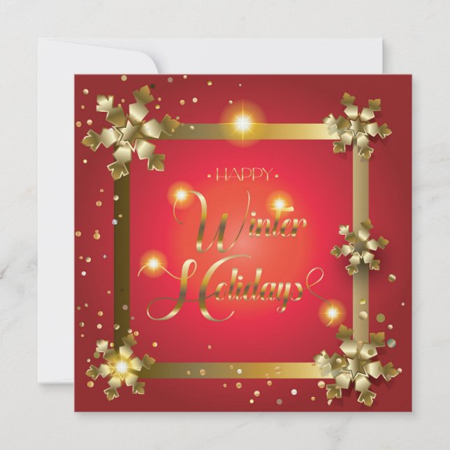 Frohe Weihnachten & Neues Jahr! Happy Winter Holid (Vorderseite)