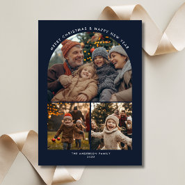 Frohe Weihnachten Neujahr Familie Spaß Arch Foto