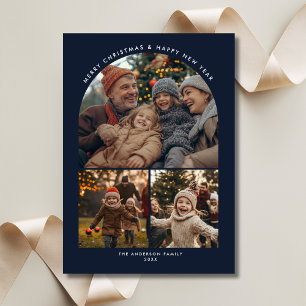 Frohe Weihnachten Neujahr Familie Spaß Arch Foto