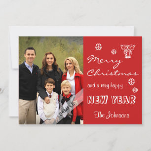 Frohe Weihnachten Neujahr Personalisiertes Foto Ro