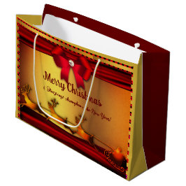 Frohe Weihnachten - New Year Große Geschenktasche Geschenktüte