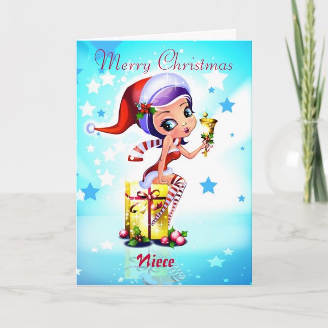 Frohe Weihnachten Niece (Vorderseite)