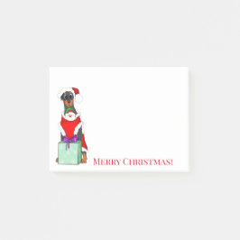 Frohe Weihnachten Niedlich Doberman Weihnachten Post-it Klebezettel