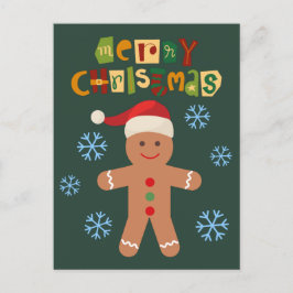 Frohe Weihnachten Niedlich Gingerbread Man