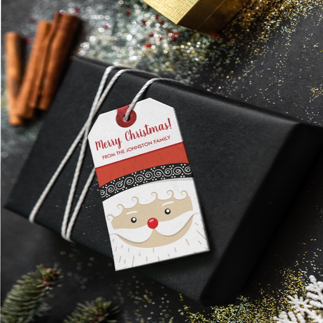 Frohe Weihnachten Niedlich Name Party Geschenkanhänger (Von Creator hochgeladen)