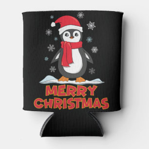 Frohe Weihnachten Niedlich Pinguin Dosenkühler