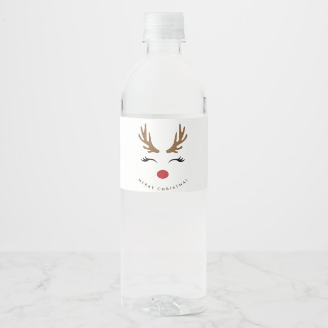 Frohe Weihnachten Niedlich Reindeer (Vorderseite)