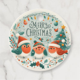 Frohe Weihnachten Niedlich Robins Geschenkanhänger