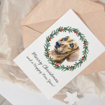Frohe Weihnachten Niedliche Dackel Weihnachts-Wraa