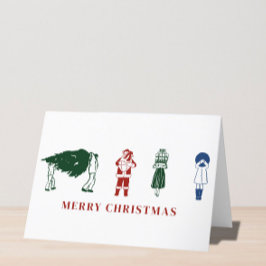 Frohe Weihnachten Niedliche Illustration