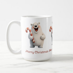 Frohe Weihnachten Niedliche Polar Bären Design Kaffeetasse