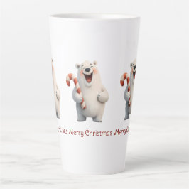 Frohe Weihnachten Niedliche Polar Bären Design Milchtasse