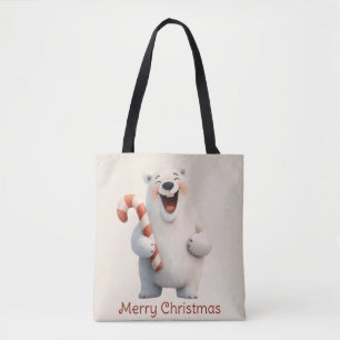 Frohe Weihnachten Niedliche Polar Bären Design Tasche