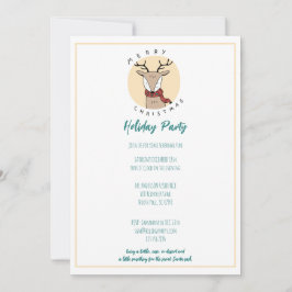 Frohe Weihnachten Niedliche Reindeer Holiday Party