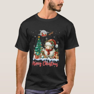 Frohe Weihnachten Niedliche Weihnachtsmannmütze Sc T-Shirt