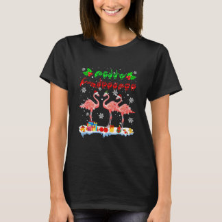 Frohe Weihnachten Niedlichen Xmas Flamingo ASL Sig T-Shirt