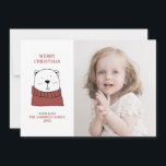 Frohe Weihnachten. Niedlicher Eisbär. Fantastische Feiertagskarte<br><div class="desc">Niedlicher lustiger Eisbär "Frohe Weihnachten" Fotokarte. Bitte kontaktieren Sie mich,  wenn Sie weitere Informationen benötigen.</div>