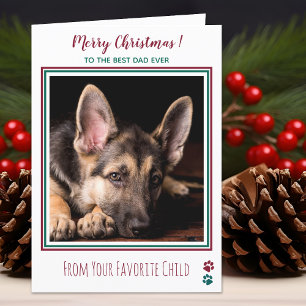 Frohe Weihnachten Niedlicher Hund Vater