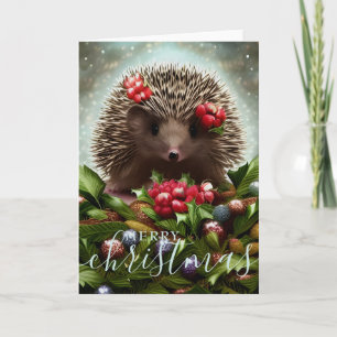 Frohe Weihnachten Niedlicher Igel