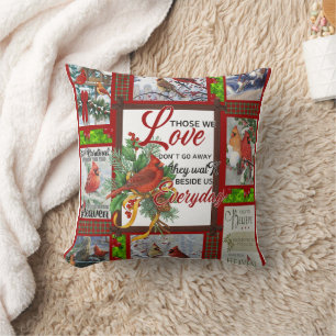 Frohe Weihnachten Niedlicher Kardinal Bird Lovers  Kissen