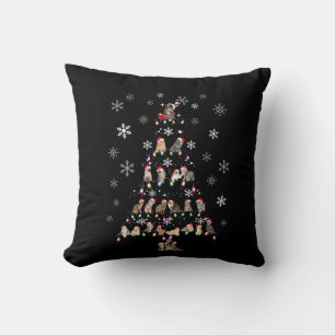 Frohe Weihnachten Niedlicher Katzenweihbaum Kissen