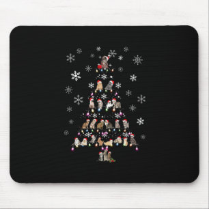 Frohe Weihnachten Niedlicher Katzenweihbaum Mousepad