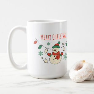 Frohe Weihnachten, Niedlicher Schneemann, Weihnach Kaffeetasse
