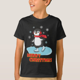 Frohe Weihnachten Niedlicher Winterpinguin T-Shirt