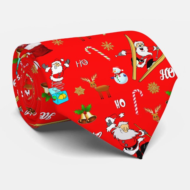Frohe Weihnachten Nizza Schönheit 25 Dezember Weih Krawatte (Gerollt)