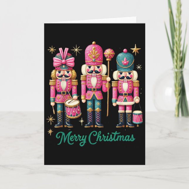 Frohe Weihnachten Nk Nutcracker Fantasy  Karte (Vorderseite)