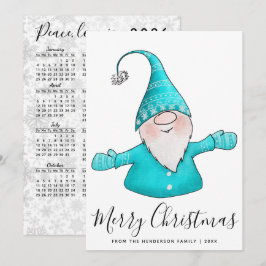 Frohe Weihnachten Nordic Gnome Aquamarin 2025 Kale