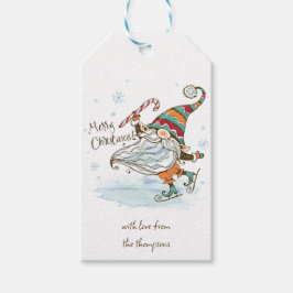 Frohe Weihnachten Nordic Gnome Geschenkanhänger
