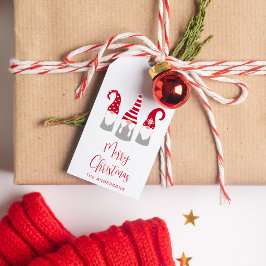 Frohe Weihnachten Nordic Gnomes Holiday Geschenkanhänger