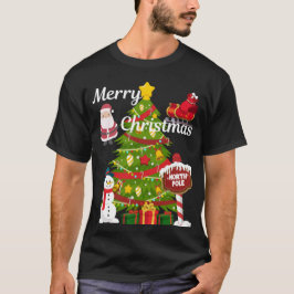 Frohe Weihnachten Nordpol Spaß T - Shirt