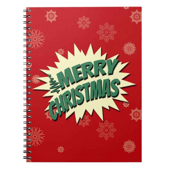 Frohe Weihnachten Notizblock (Vorderseite)