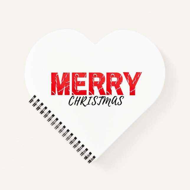 Frohe Weihnachten Notizbuch (Vorderseite)