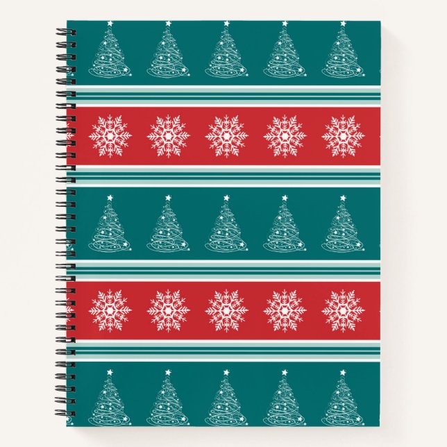 Frohe Weihnachten Notizbuch (Vorderseite)