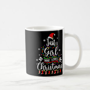 Frohe Weihnachten nur ein Mädchen, das Weihnachten Kaffeetasse