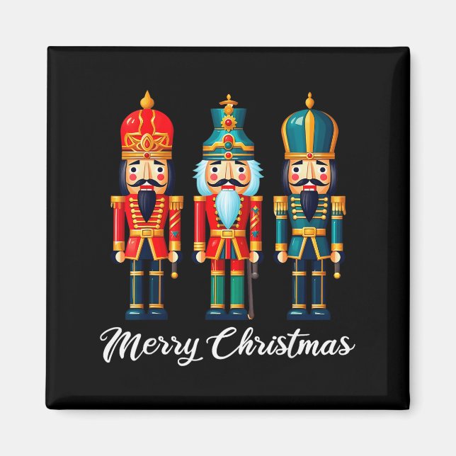 Frohe Weihnachten Nussknacker Ballett Festliches W Magnet (Vorne)