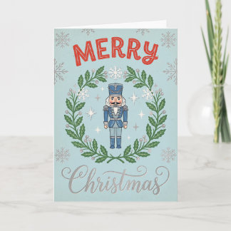 Frohe Weihnachten Nussknacker Karte