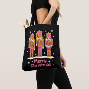 Frohe Weihnachten Nussknacker Soldaten Schneeflock Tasche