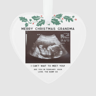 Frohe Weihnachten Oma Baby Scan Keepake Ornament