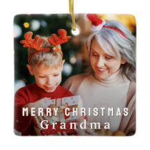 Frohe Weihnachten Oma Benutzerdefiniertes Foto-Fes