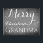 Frohe Weihnachten Oma Chalkboard Typografie<br><div class="desc">Frohe Weihnachts-Oma,  können Sie den "Oma"-Text ändern,  Handwriting Typografie Chalkboard Blackboard Schwarz-Weiß-Feiertage Weihnachtssaison Custom Happy Holidays Weihnachtskarte,  können Sie auch einfach den Namen und die Adresse des Empfängers hinzufügen,  wenn Sie es vorziehen,  um dies auf Zuhause hinzuzufügen,  löschen Sie einfach den Beispieltext.</div>