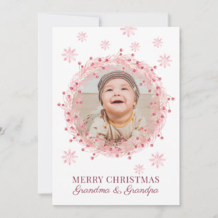 Frohe Weihnachten Oma Opa Baby Foto