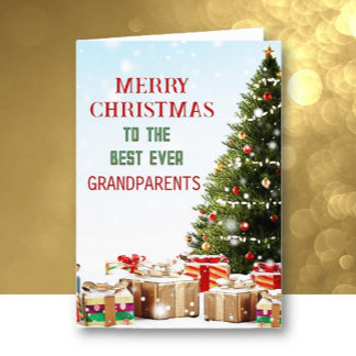 Frohe Weihnachten! Oma und Opa Weihnachtskarte Karte
